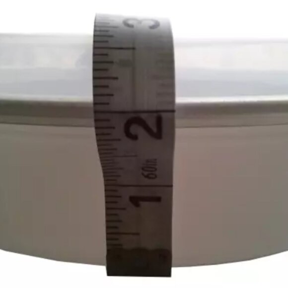 Microwave-Safe Meal Prep Containers with Clear Lids, White, Set of 10 - Picture 6 of 6